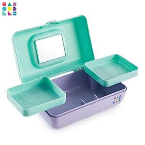 Caboodles Pretty in Petite Makeup Accessories Case (Seafoam Over Lavender) $9.35