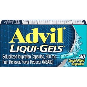 Select Accts: 40-Count Advil Liqui-Gels Pain Reliever & Fever Reducer $1.85 w/ S&S