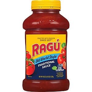45oz. Ragu Pasta Sauce: Old World Style Traditional or Chunky Garden Combination $2.65 w/ Subscribe & Save