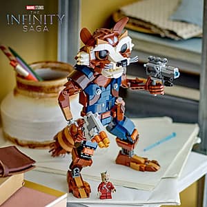 566-Piece LEGO Marvel: Guardians of the Galaxy Rocket & Baby Groot Building Set $34