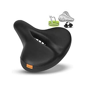 FitHeart Oversized Bike Seat w/ Dual Shock Absorbing Memory Foam $9.95 + Free Shipping w/ Prime