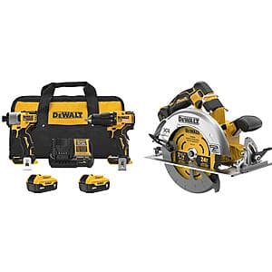 DeWALT 20V MAX Brushless Drill, Impact & Circular Saw Kit w/ 2x 5Ah Batteries $319 + Free S&H
