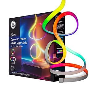 32' GE Cync Dynamic Effects Indoor Smart LED Light Strip $16.80