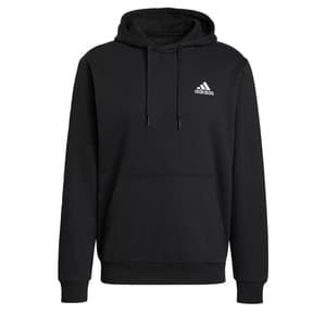 adidas Men's Essentials Fleece Hoodie (Black/White) $13.75 + Free Shipping