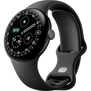 41mm Google Pixel Watch 4 LTE Smartwatch (Matte Black Case w/ Obsidian Band) $250 + Free S&H