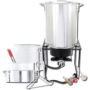 King Kooker Portable Propane Outdoor Deep Frying/Boiling Package w/ 2 Pots $46 + Free Shipping w/ Amazon Prime
