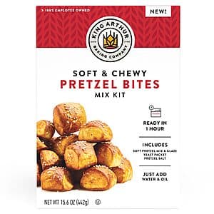 15.6-Oz King Arthur Baking Company Soft & Chewy Pretzel Bites Mix Kit $3.70 w/ Subscribe & Save