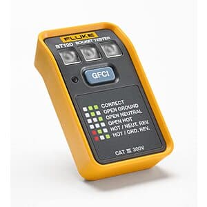 Fluke ST120 Integrated GFCI LEDs Socket Tester w/o Beeper $9