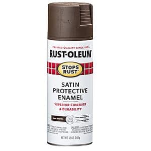 12-Oz Rust-Oleum Stops Rust Spray Paint (Satin Dark Brown) $2.97 + Free Shipping w/ Prime or on $35+