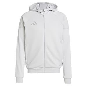Men's adidas Tiro 25 Full Zip Hoodie w/ Front Zip Pockets (Team Light Grey) $18 + Free S&H