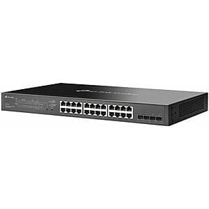 24-Port TP-Link Omada Gigabit PoE+ Network Switch + 10% Back w/ Prime Card $180 + Free Shipping