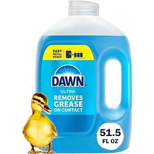 51.5-Oz Dawn Ultra Original Dish Soap Refill Jug $6.25 w/ S&S
