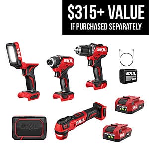 Select Stores: 5-Tool Skil PWR Core 12V Brushless Power Tool Combo Kit w/ Charger $49 + Free Store Pickup