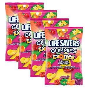 4-Pk 7-Oz Life Savers Exotics Gummy Candy $5.65 w/ S&S