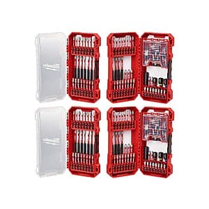 2-Pack 100-Pc Milwaukee SHOCKWAVE Impact-Duty Alloy Steel Screw Driver Bit Set $59.95 + Free Shipping