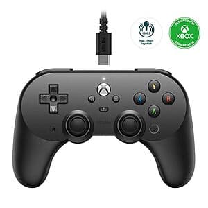 8Bitdo Pro 2 Wired Controller w/ Hall Effect Joysticks/Triggers for Xbox/Windows $23.30