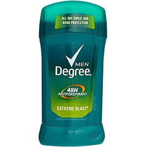 2.7-Oz Degree Men Antiperspirant Deodorant Extreme Blast: 2 for $3.20 or 1 for $2 + Free Shipping w/ Prime