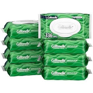 336-Count Cottonelle GentlePlus Flushable Wet Wipes with Aloe & Vitamin E $9.10 w/ Subscribe & Save