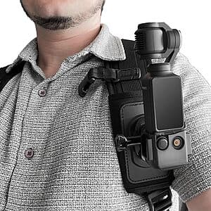 SUBFIX Backpack Strap Mount for DJI Osmo Pocket 3 w/ Extended Border $6