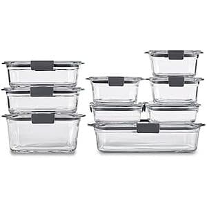 Prime: 9-pk Rubbermaid Brilliance Glass Food Storage Containers (assorted) $60 + Free S&H