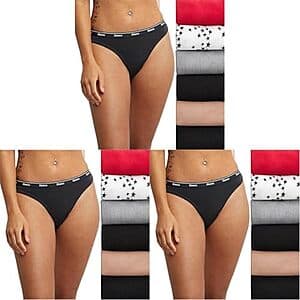 18-Pk Hanes Women's Originals Thong Panties from $17