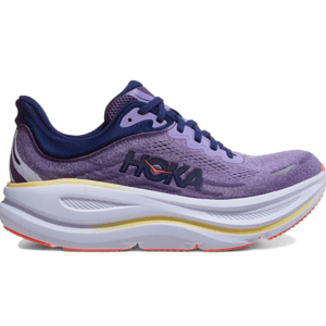 Hoka Bondi 9 Women's Running Shoes in Berry Jam and Berry Patch colorway.