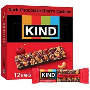 Select Accounts: 12-Pk 1.4-Oz KIND Nut Bars (Dark Chocolate Cherry Cashew) $6.50 w/ S&S