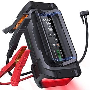 3000A AMPBANK Portable Car Jump Starter w/ 150PSI Digital Tire Inflator $42.75 + Free Shipping