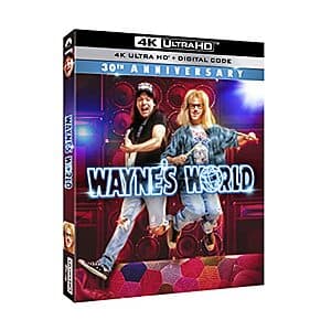 Wayne's World 30th Anniversary (4K UHD Blu-ray + Digital) $11