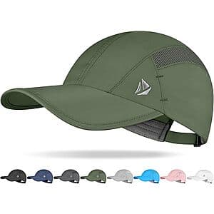 YANIKY Quick-Dry Cooling Running Hat available in various colors with UPF 50+ sun protection for men and women.