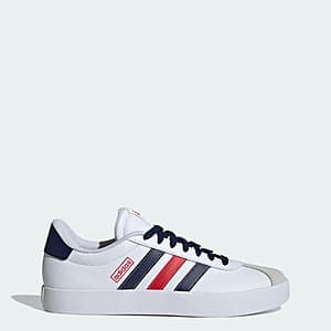 adidas Men's VL Court 3.0 Shoes (Cloud White/Navy Blue; size 7.5,8,9,9.5 only) $19 + Free Shipping