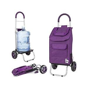dbest Products Trolley Dolly Foldable Shopping Cart w/ Wheels & Removable Bag $25 + Free S&H w/ Amazon Prime
