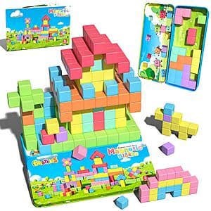 Prime Members: 40pc Goodtiles Mini Magnetic Blocks Travel Set Tin $10 + Free S&H