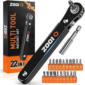 Zooi 22-in-1 Ratchet Screwdriver Set $6