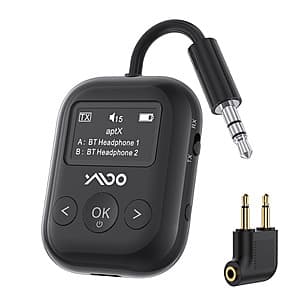 YMOO Bluetooth 5.4 Transmitter Receiver w/ OLED Screen $12.85
