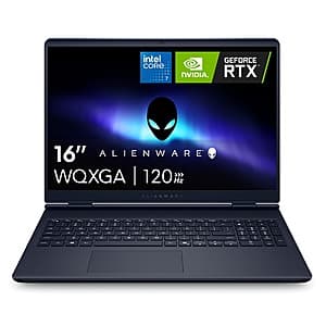 Alienware Aurora Laptop: 16" WQXGA, Intel 7-240H, RTX 5050, 16GB RAM, 1TB SSD $799