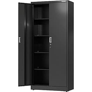 71" WORKPRO Metal Garage Storage Cabinet w/ Locking Doors & Adjustable Shelves $130 + Free Shipping