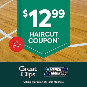 Great Clips March Madness Coupon: Haircut for $13 (Valid thru 4/3/26 at Participating Locations)
