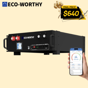 ECO-WORTHY 48V 100Ah Lithium LiFePO4 Stacked Style Battery $640 + Free Shipping