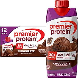 12-Ct 11-Oz Premier Protein Shake (Various) $8.60
