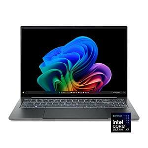 Acer Swift 16 AI Laptop: Ultra X7 358H, 16" 3K OLED 120Hz Touch, 16GB DDR5, 1TB $1000 + Free S&H