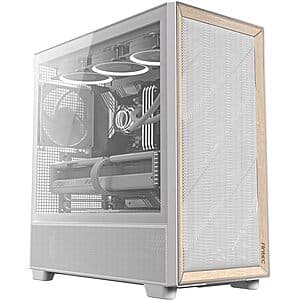 Antec FLUX Wood Mid-Tower E-ATX Computer Case w/ 5 x PWM Fans $100 + Free S&H