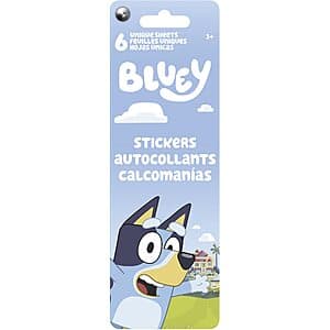 Bluey 6-Sheet Sticker Flip Pack $2