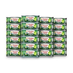 24-Count 5-Oz Chicken of the Sea Chunk Light Tuna in Water (25% Less Sodium) $19.40 w/ Subscribe & Save