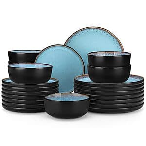24-pc Service for 8 vancasso Stoneware Dinnerware Set (Sky Blue) $55 + Free Shipping