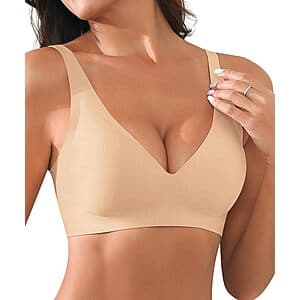Xcutting Women's Wireless Full Coverage Seamless Bra (various) $7.50