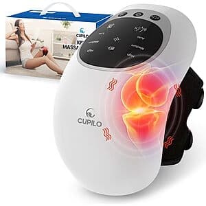 CuPiLo Rechargeable Cordless Knee Massager w/ Heat & Vibration $22 + Free S&H