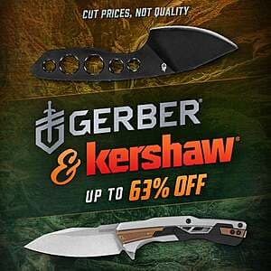 Gerber & Kershaw Knife Sale: Kershaw Debris Folder $28.45 & More + Free S&H