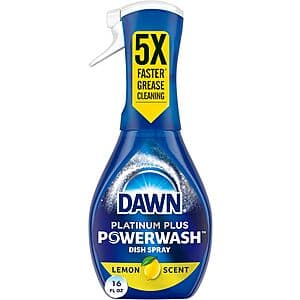 16-Oz Dawn Powerwash Dish Spray (Lemon, Gain Original or Free & Clear) $2.70 w/ Subscribe & Save