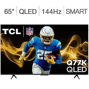 Costco Members: 65" TCL 65Q77K Q77K Series 4K UHD QLED Smart TV + 5-Yrs Warranty $380 + Free Shipping